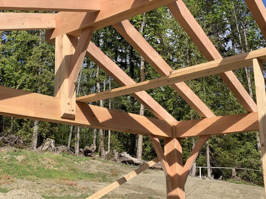 New wall framing under way on a VIP Homes build